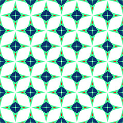 Abstract Geometric Tile Style Retro Pattern Three Color Minimal Trendy Fashion Design Perfect for Allover Fabric Print