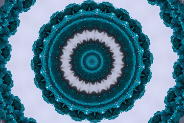 Türkis-Kaleidoskopie