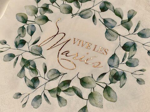 vive les mariés papier