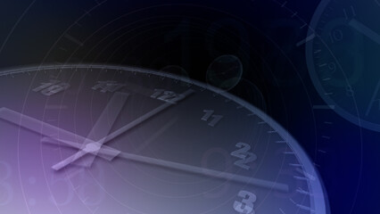 Time flow images with analog clock Background.