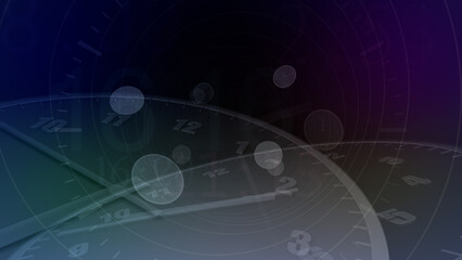 Time flow images with analog clock Background.