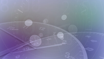Time flow images with analog clock Background.