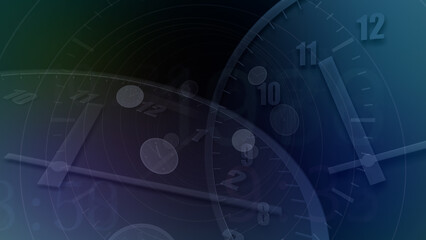 Time flow images with analog clock Background.