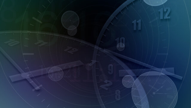Time flow images with analog clock Background.