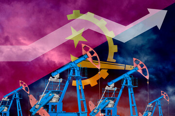 Increase in oil production in Angola. World economic crisis. Hydrocarbon war. Oil supplies are on...
