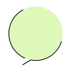 circle speech balloon
