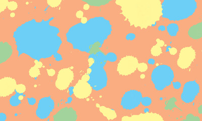 Fototapeta na wymiar Abstrack Background Paint Splash Blue, Yellow, and Green Pastel