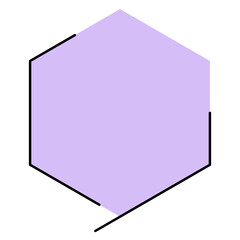 hexagon speech balloon
