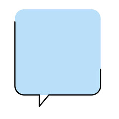 Naklejka premium square speech balloon 