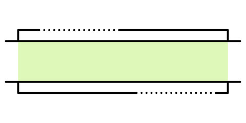 pastel rectangle frame
