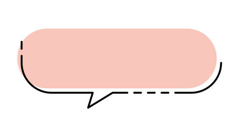 pastel speech bubble
