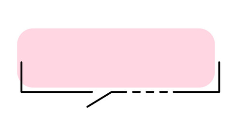 pastel speech bubble
