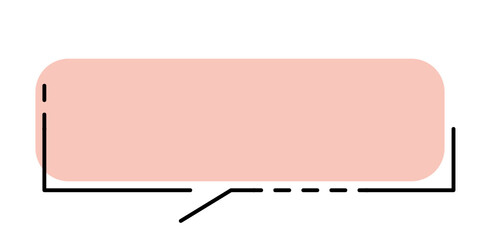 pastel speech bubble
