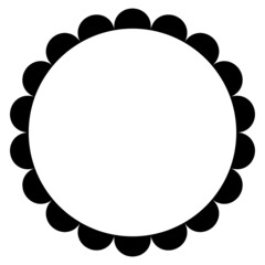 modern round frame
