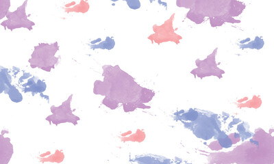 Abstrack Watercolour Background Pink, Blu, and Purple