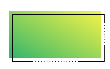 gradient minimal rectangle frame
