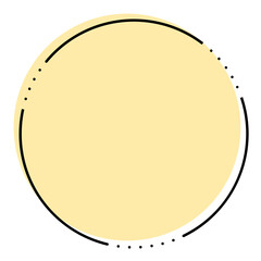 minimal circle frame
