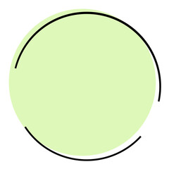 minimal circle frame
