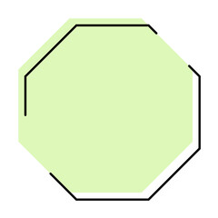 minimal octagon frame
