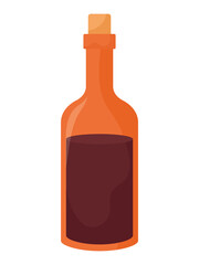 orange wine bottle