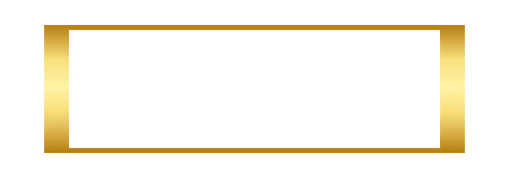 gold simple rectangle frame
