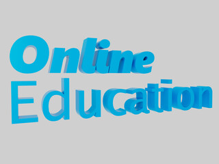 Online education text