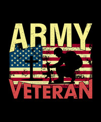 Army veteran t-shirt design