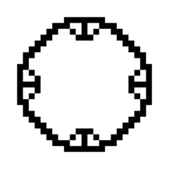pixel circle frame
