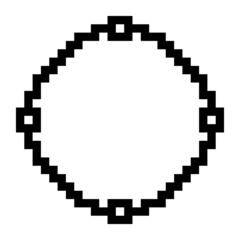 pixel circle frame
