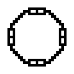 pixel circle frame
