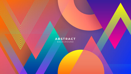Abstract colorful banner geometric shapes light silver technology background vector. Modern diagonal presentation background.