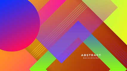 Abstract colorful vibrant vivid geometric shapes vector technology background, for design brochure, flyer. Geometric colorful vibrant vivid shapes wallpaper for poster, presentation, landing page