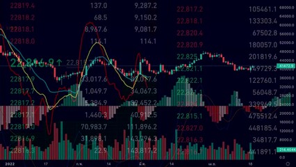 Title: Bitcoin price chart fell sharply and volatile