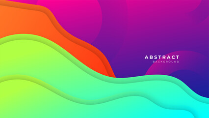 Modern colorful vibrant vivid geometric shapes corporate abstract technology background. Vector abstract graphic design banner pattern presentation background web template.
