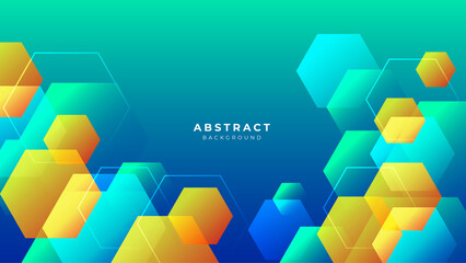 colorful vibrant vivid geometric shapes abstract modern technology background design. Vector abstract graphic presentation design banner pattern background web template.