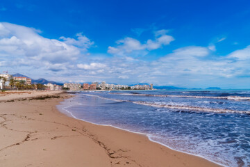 Muchavista beach El Campello Costa Blanca Alicante Spain near Benidorm