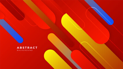 Abstract colorful red orange yellow blue background