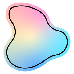 blob holo foil sticker

