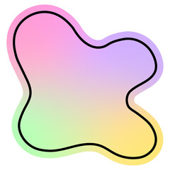 blob holo foil sticker

