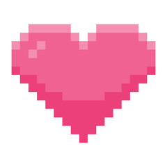 Obraz premium pixel heart 