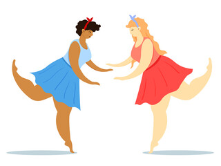 Allyship women concept. Multicultural female friendship. Allyship community.  Cute young women holding hands