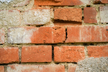 red brick wall