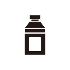 Bottle of soap. Bottle of detergent and cleaning solution. Vectors.