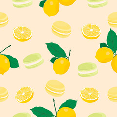 seamless background with fruits