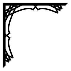 corner border art
