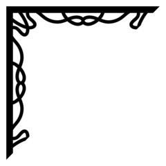 corner border art
