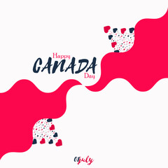 National holiday happy Canada day background