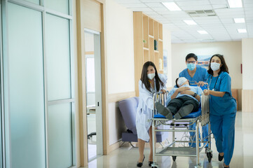 emergency patient concept, professional doctor working for help emergency patient at hospital clinic health care