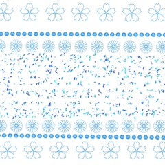blue christmas background with snowflakes