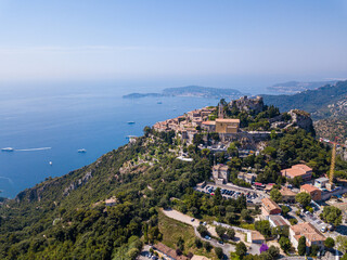 Fototapeta na wymiar View of Èze, Provence-Alpes-Côte d'Azur, France